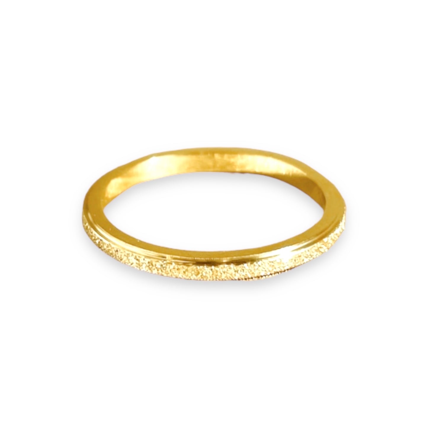 Glitter thin ring