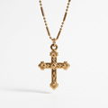 Angel cross necklace