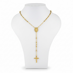 Rosary cross necklace