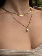 Pearl layered necklace