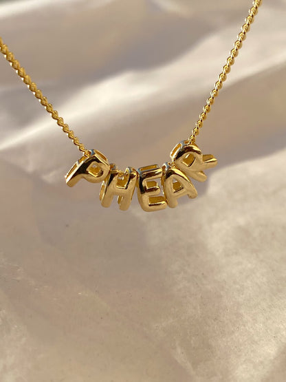 Bubble Name Necklace