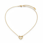 Open heart necklace