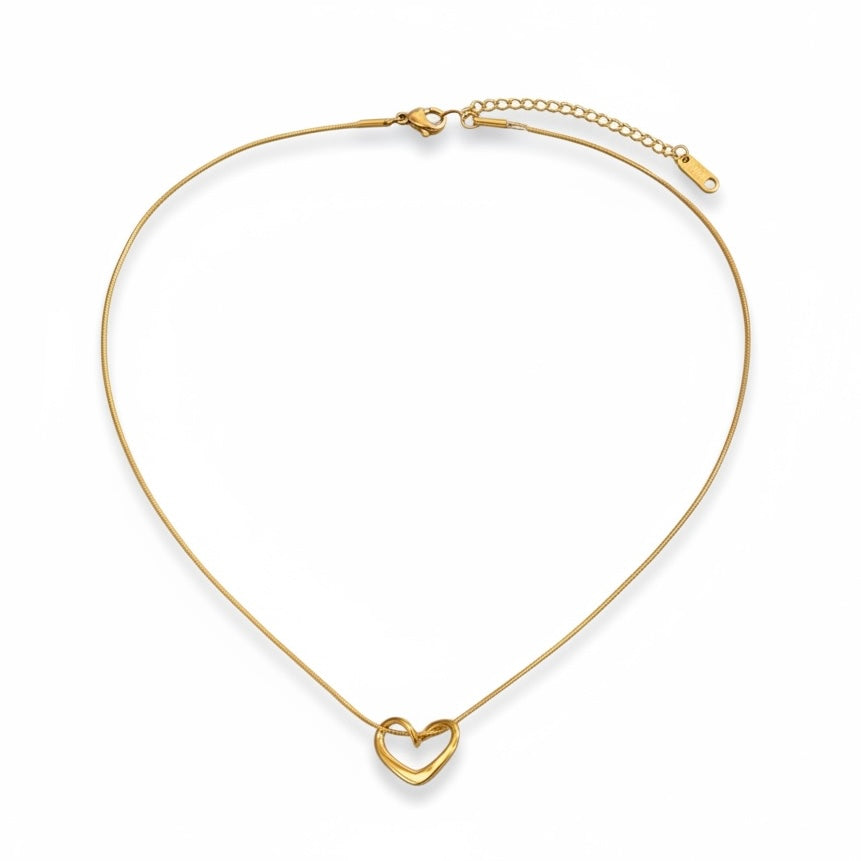 Open heart necklace