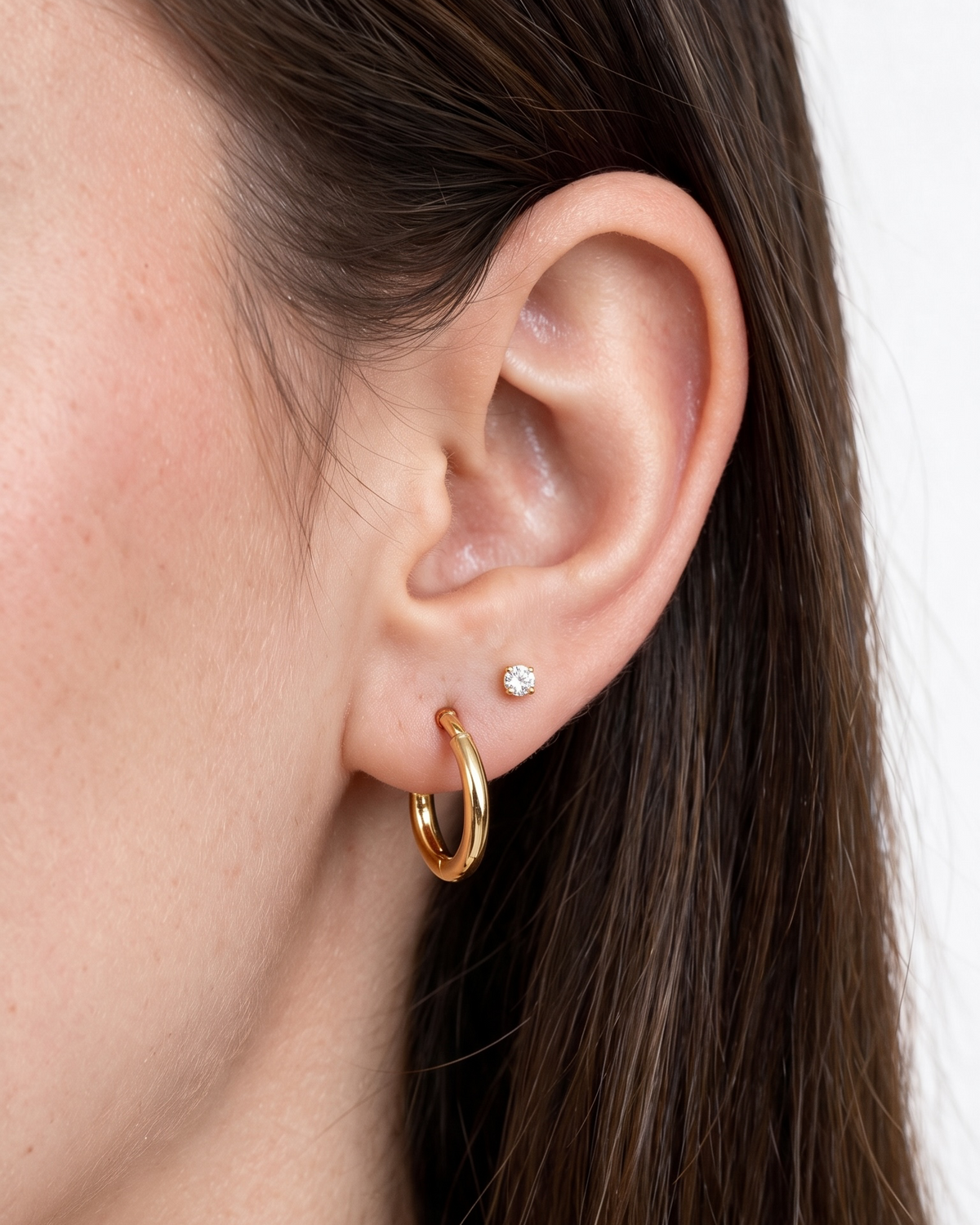 Gold mini hoop