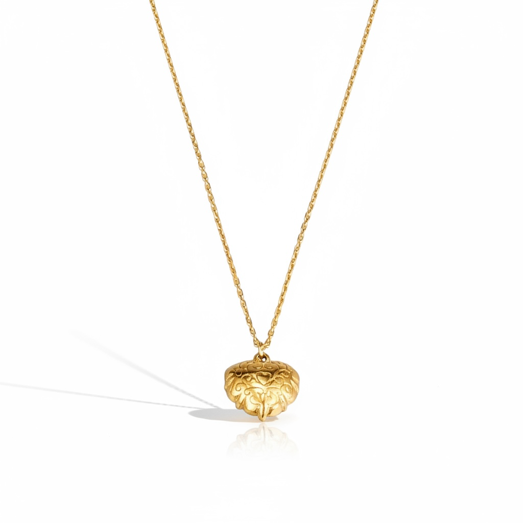 White heart necklace