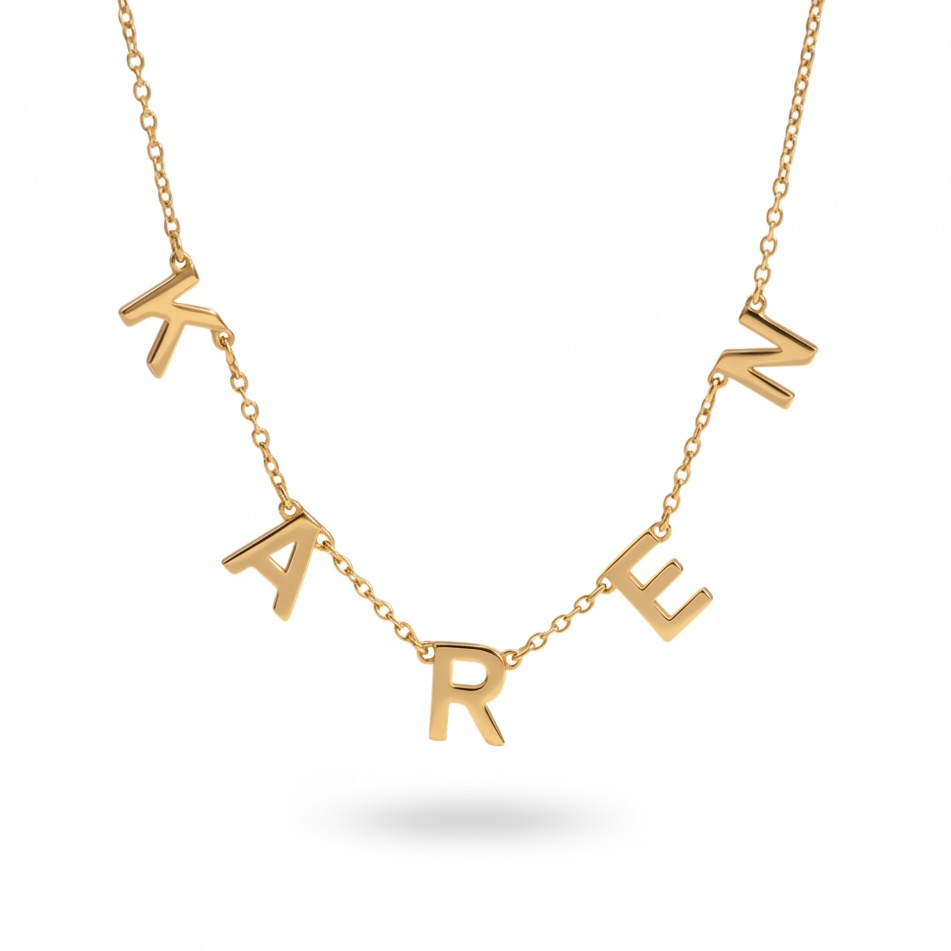 Letter luxe necklace
