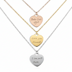 Love etched necklace