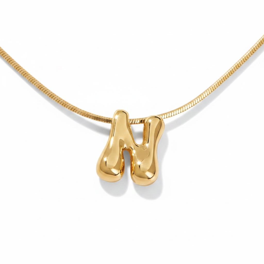Bubble Letter Necklace