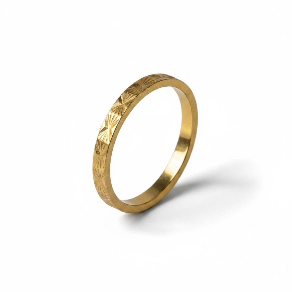 Etched thin ring