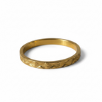 Etched thin ring