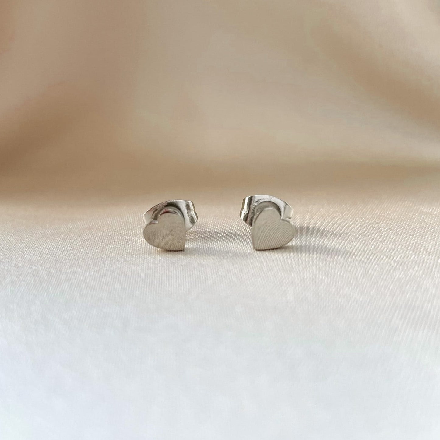 Silver heart pierce