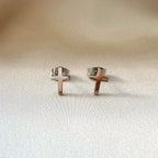 Silver cross pierce