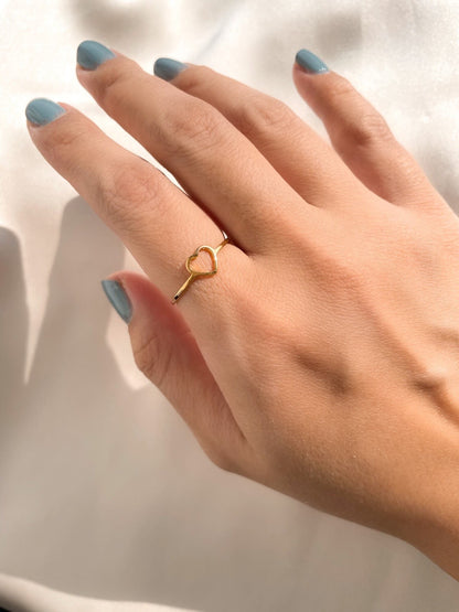 Open heart ring