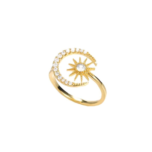 Twinkle moon ring